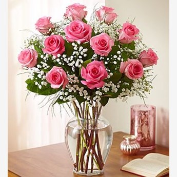Premium Long Stem Pink Roses