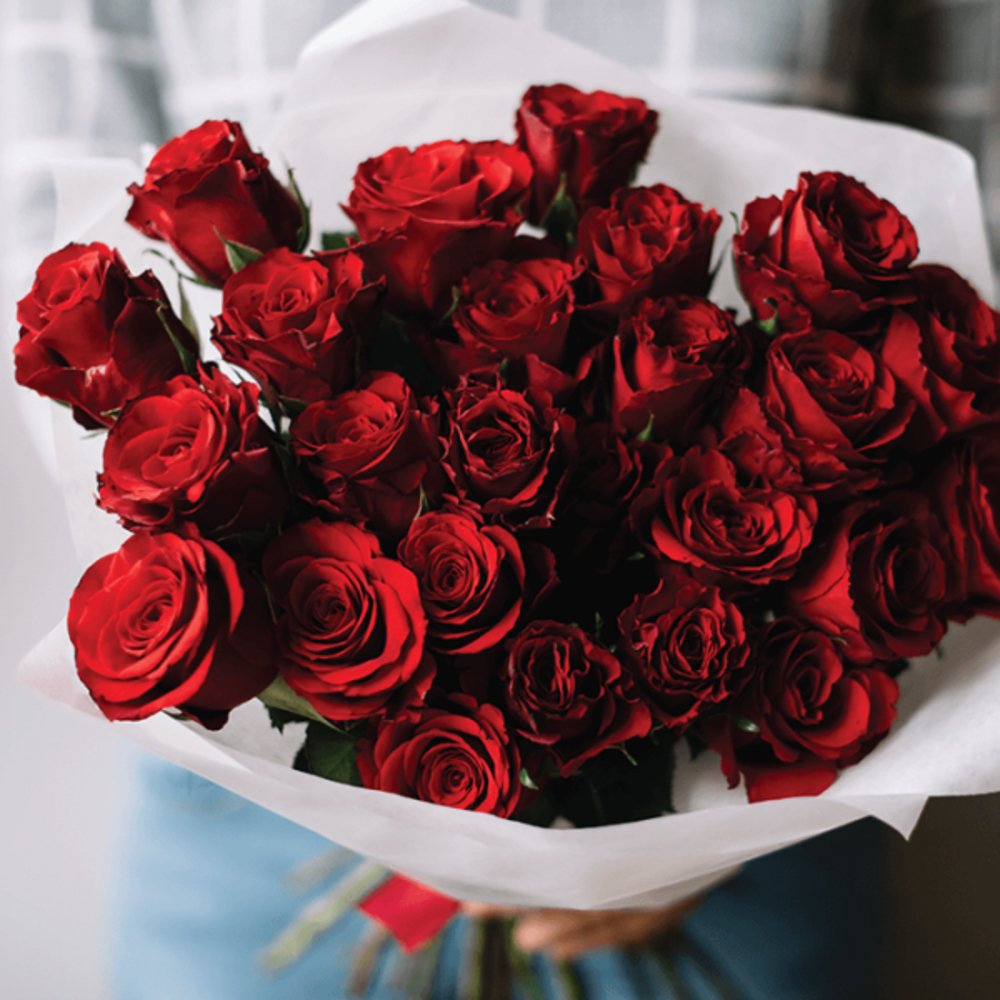 36 Red Roses Hand Bouquet