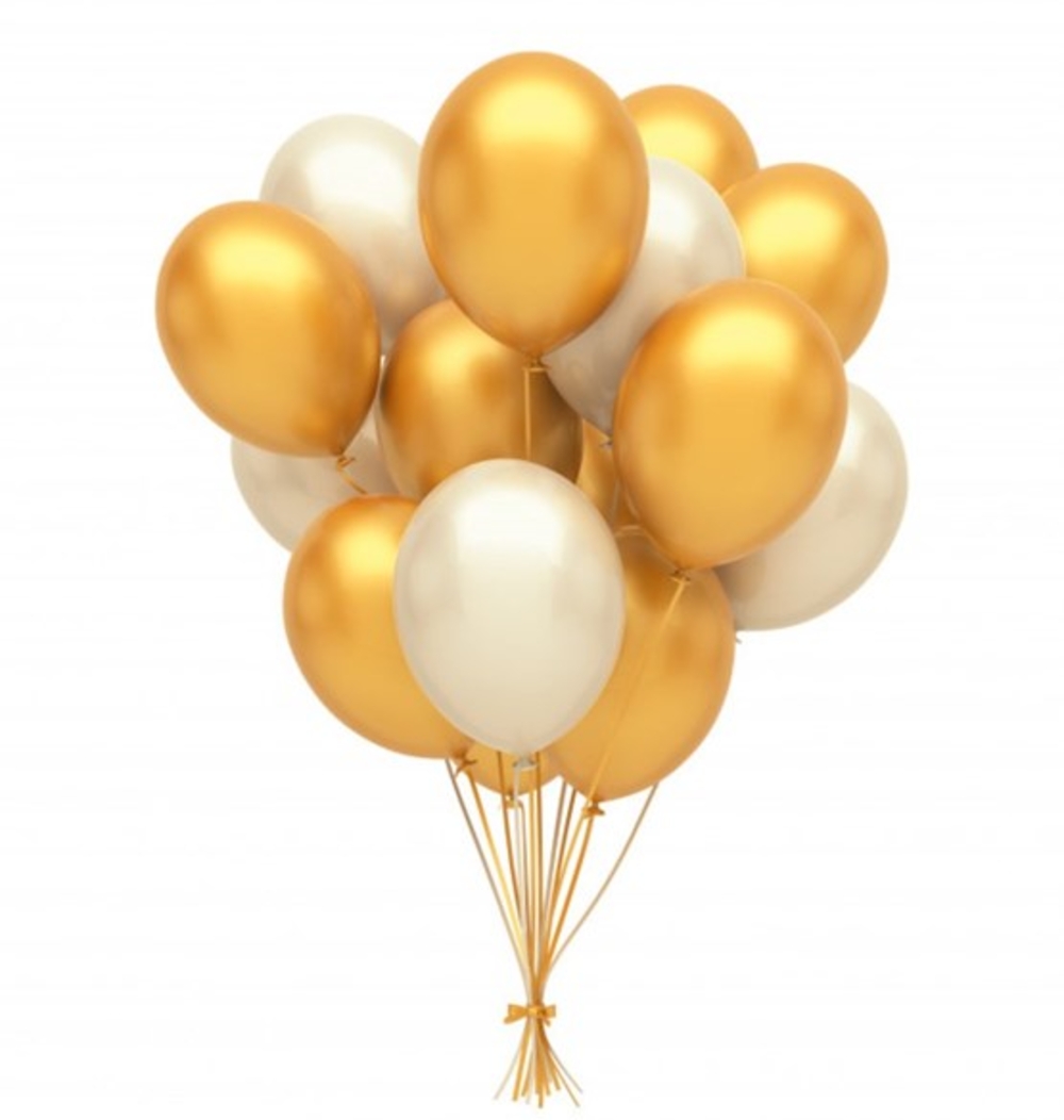 Silver and Golden Shiny Metallic Balloons