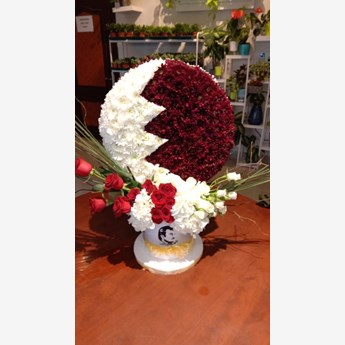 Circle shaped National Day Flowers