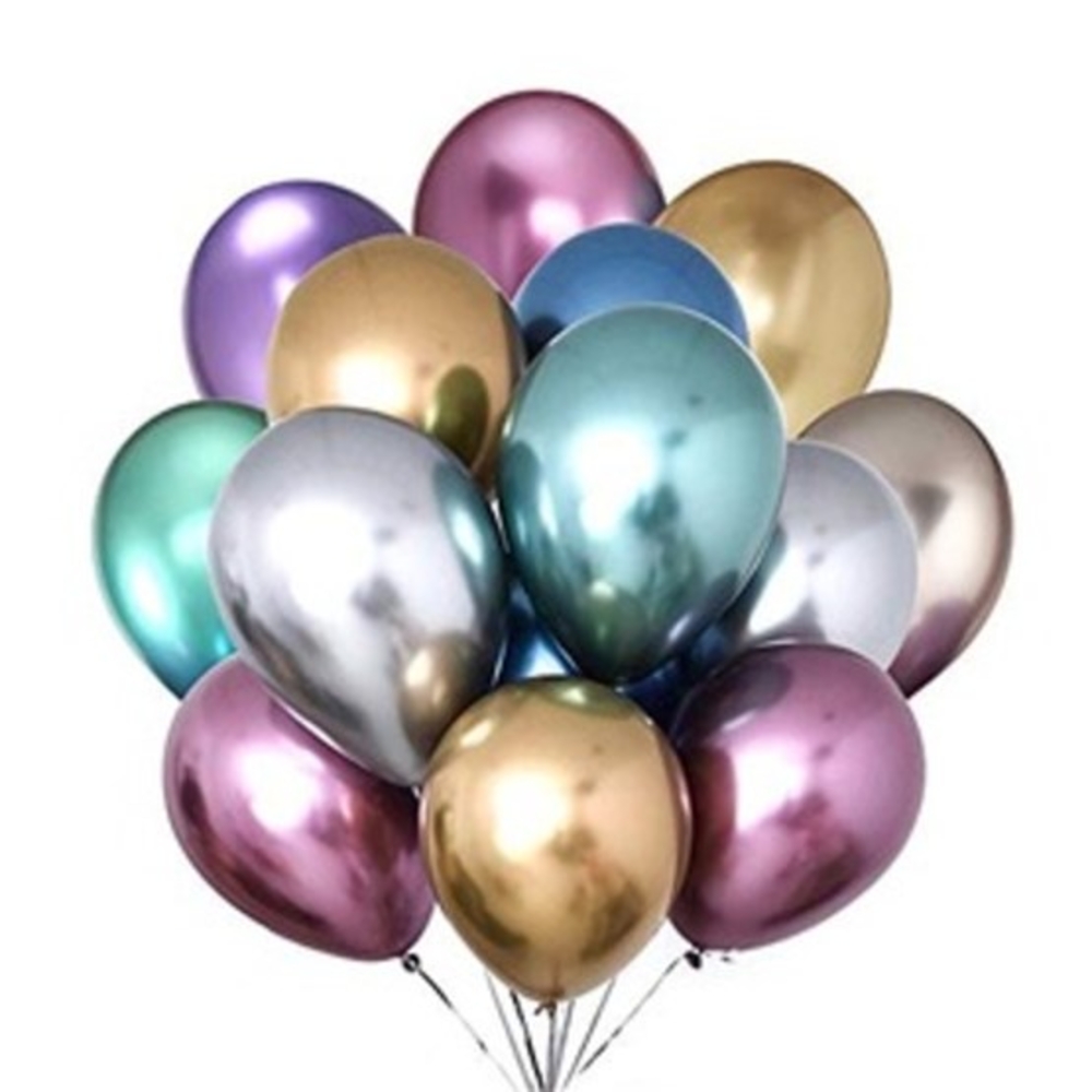 Multicolour HD Metallic Balloons